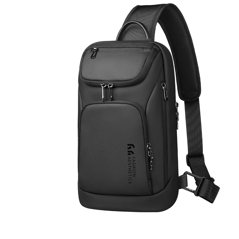 Sac à Bandoulière Homme Anti-vol Noir – Oxford, Organisateur Voyage & Quotidien