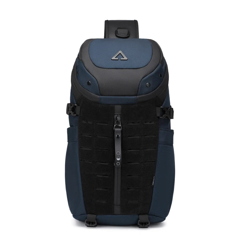 Sac à Bandoulière Homme Bleu – Grande Capacité, Oxford Imperméable, Sac de Poitrine