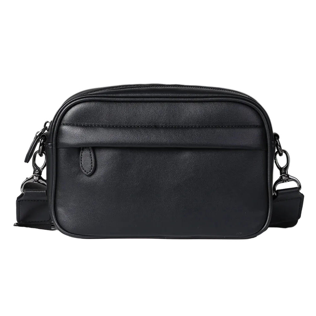 Sac à Bandoulière Homme Business en Cuir PU Noir – Élégance et Organisation Moderne