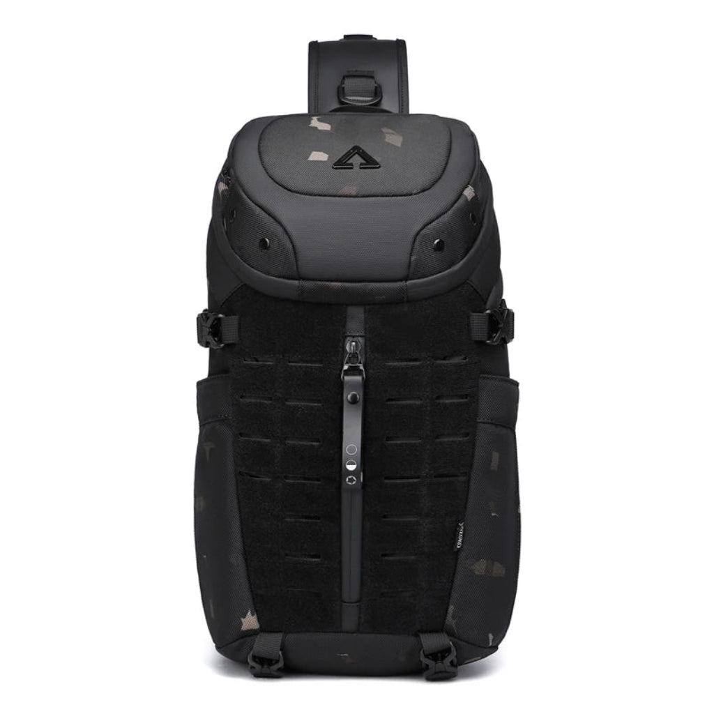 Sac à Bandoulière Homme Camouflage – Grande Capacité, Oxford Imperméable, Sac de Poitrine
