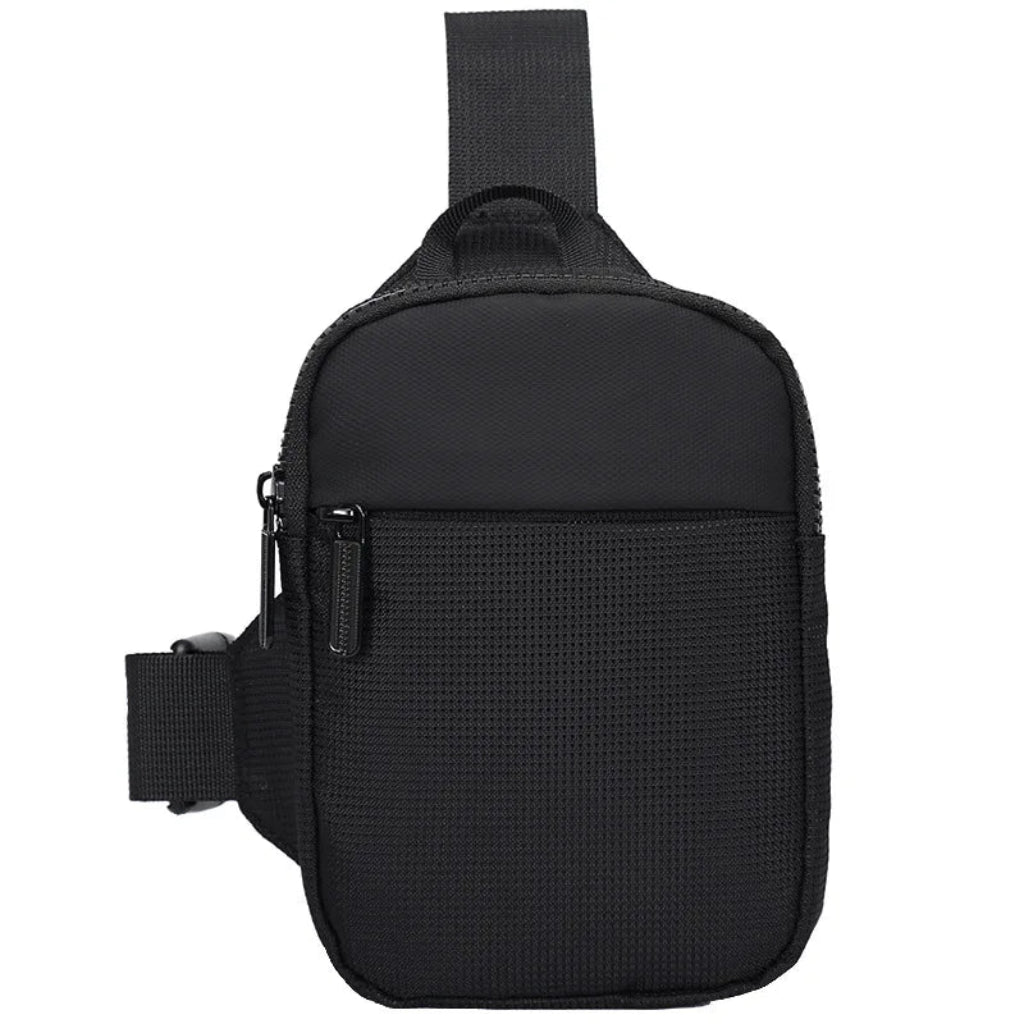Sac à Bandoulière Homme Compact Noir – Organiseur Portable Oxford Noir