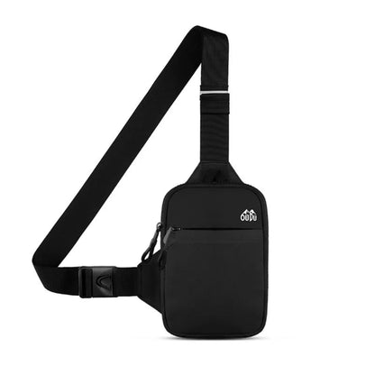 Sac à Bandoulière Homme Compact en Nylon Noir – Léger et Pratique au Quotidien