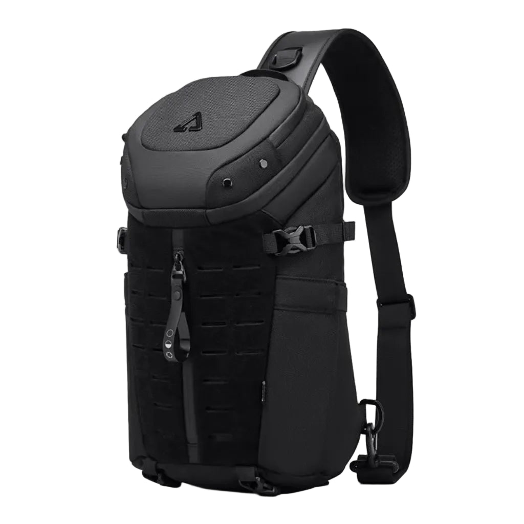 Sac à Bandoulière Homme Noir – Grande Capacité, Oxford Imperméable, Sac de Poitrine