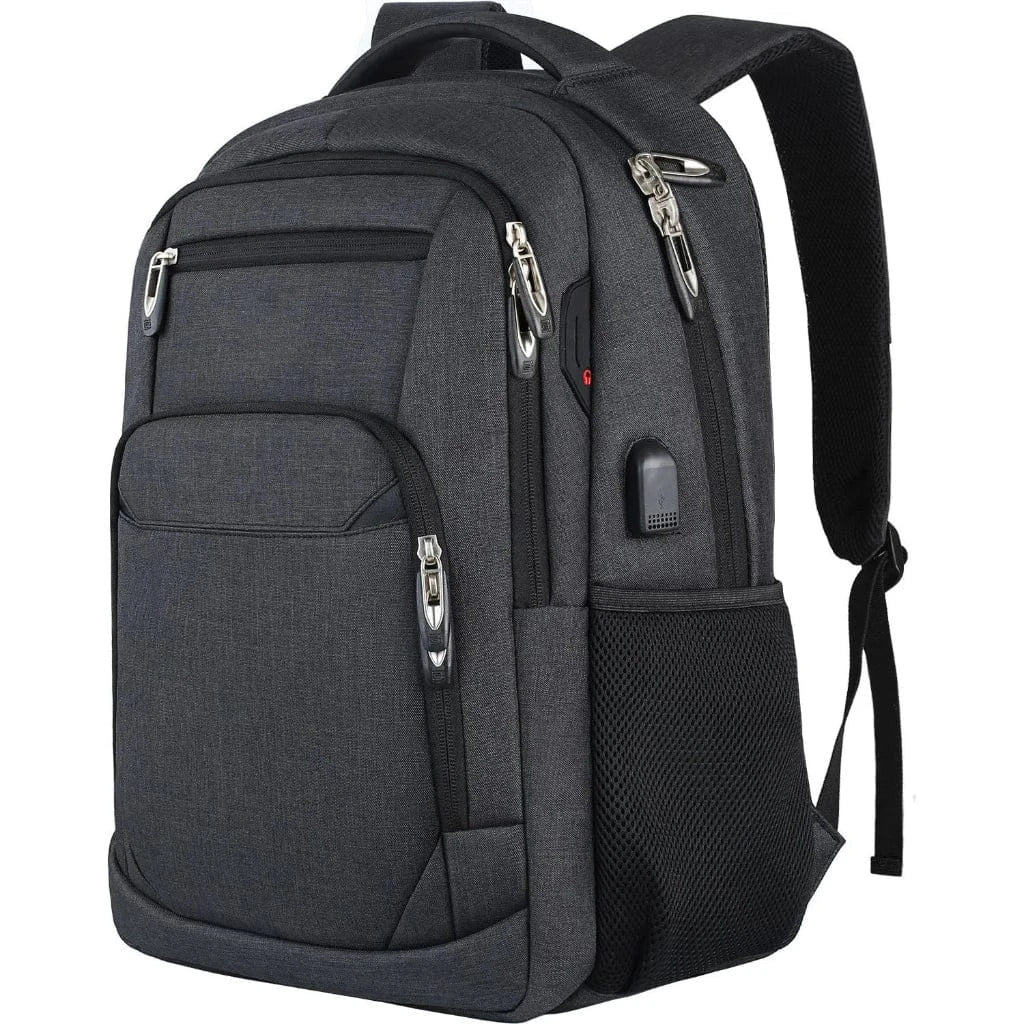 Sac à Dos Isotherme Multifonction avec Port USB Noir - Grande Capacité Thermique pour Repas et Organisation Professionnelle