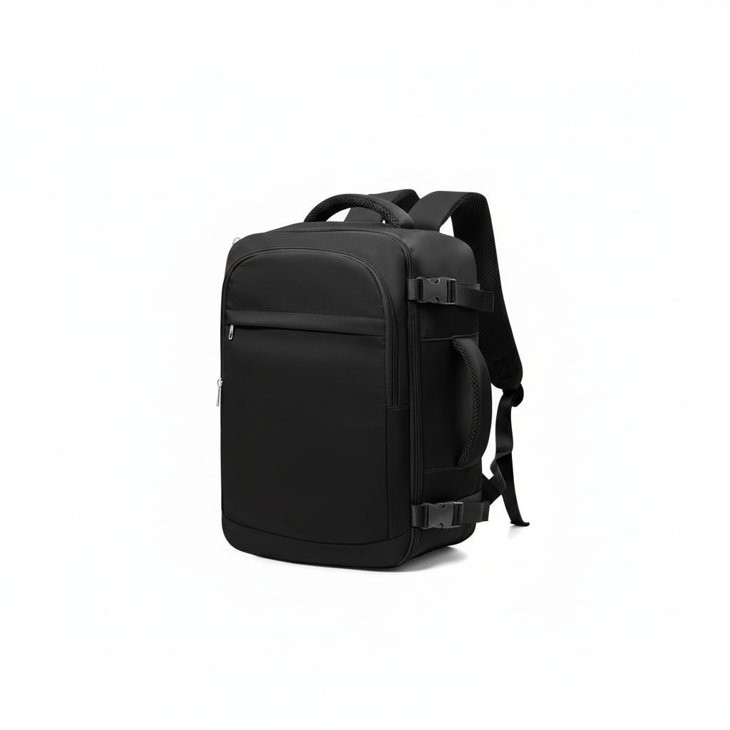 Sac à Dos de Voyage 25L Noir - Format Cabine 40x20x25 - Organisateur Ordinateur Multifonction