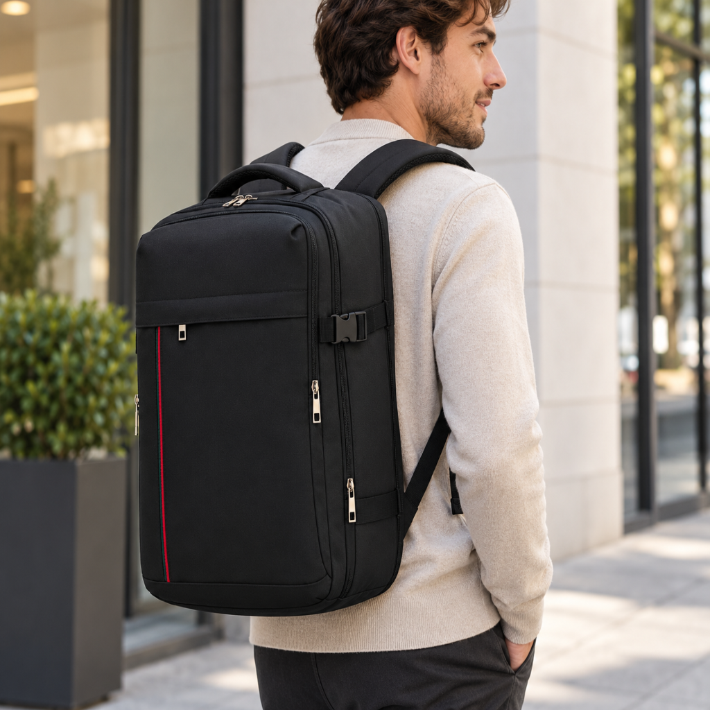 Sac à Dos de Voyage Cabine Ultra Léger 40x30x20 cm 24L avec Port USB 1