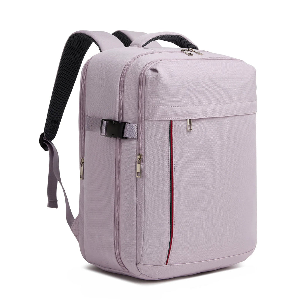 Sac à Dos de Voyage Cabine Ultra Léger 40x30x20 cm 24L avec Port USB Mauve