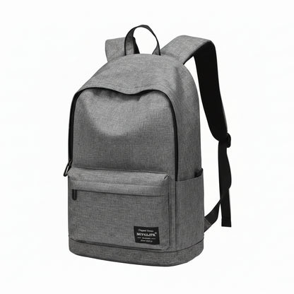 Sac à Dos de Voyage Grande Capacité - Compartiment Ordinateur Gris - Nylon Lavable Premium
