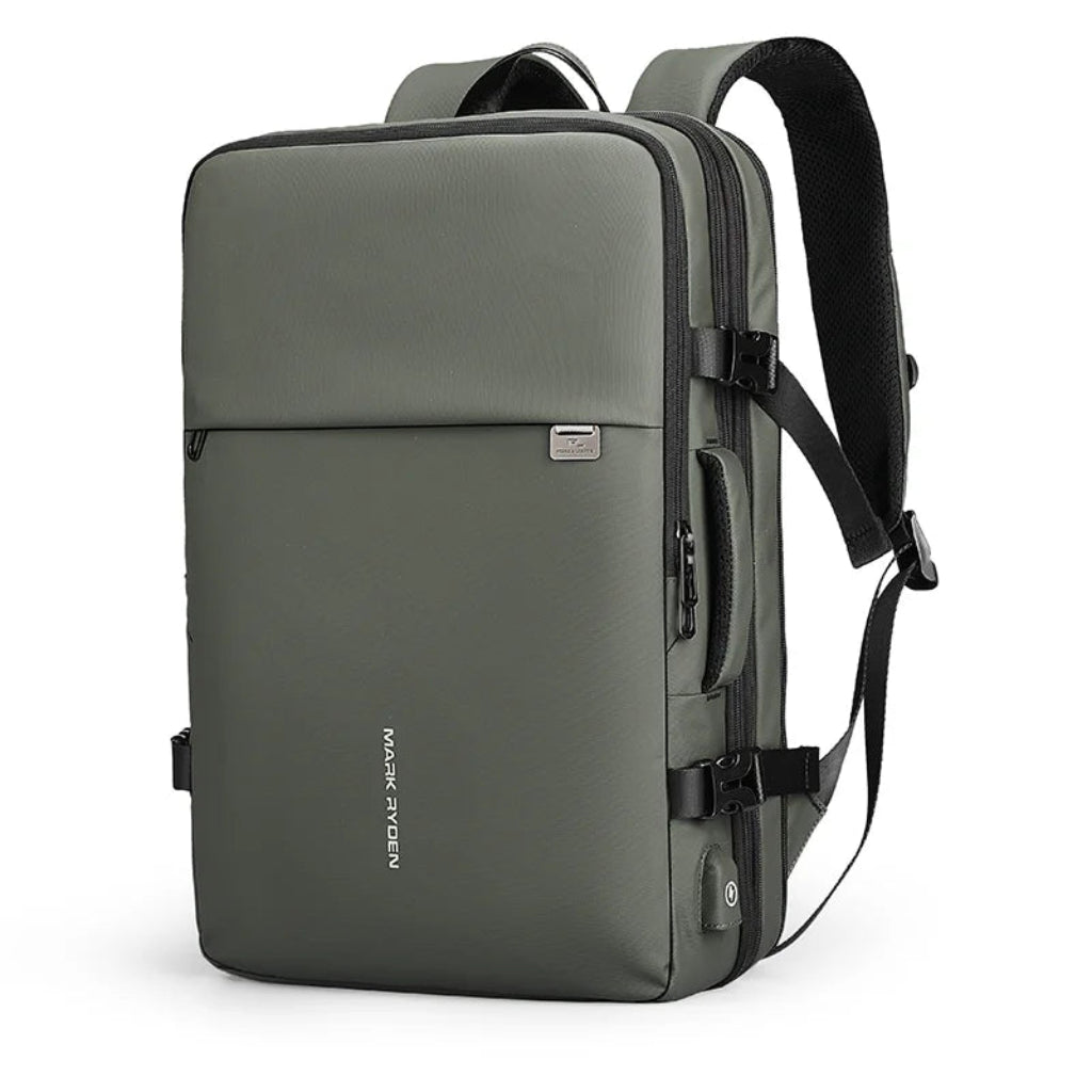 Sac à Dos de Voyage Hybride 40L Extensible Vert – Business & Compartiment Ordinateur 17"