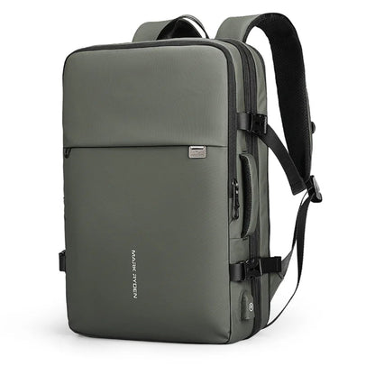 Sac à Dos de Voyage Hybride 40L Extensible Vert – Business & Compartiment Ordinateur 17"