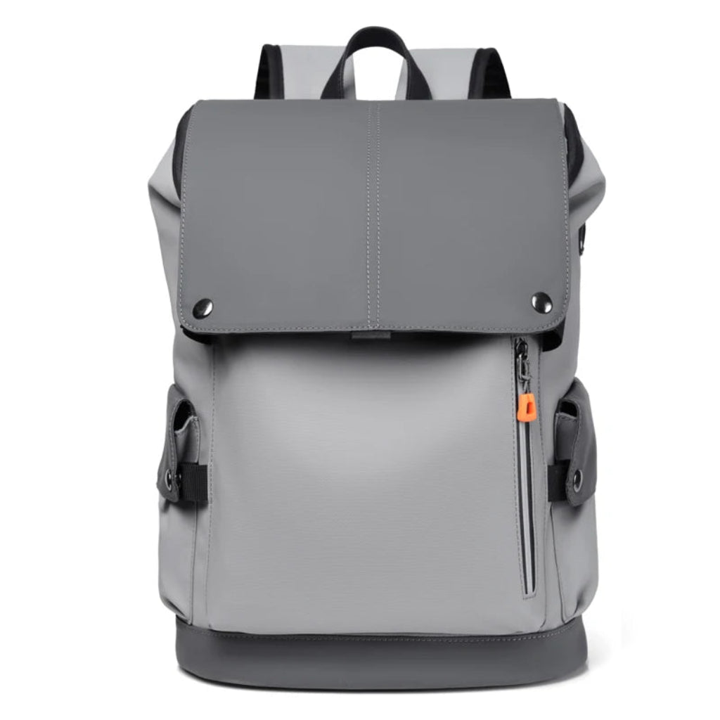 Sac à Dos de Voyage Premium Gris Clair - Grande Capacité Imperméable avec Compartiment Ordinateur et Port USB
