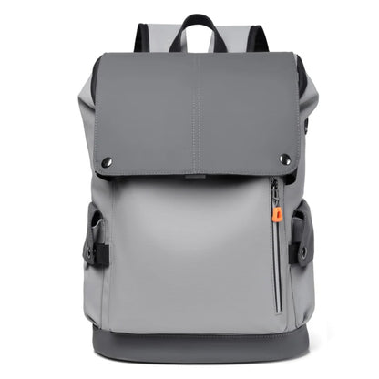 Sac à Dos de Voyage Premium Gris Clair - Grande Capacité Imperméable avec Compartiment Ordinateur et Port USB