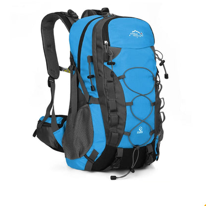 Sac à Dos de Voyage Tactique 40L Bleu – Nylon Résistant pour Randonnée, Trekking & Camping