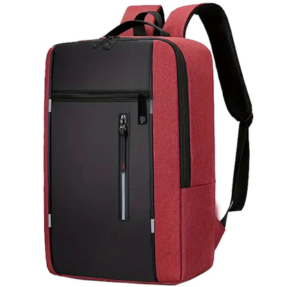 Sac à Dos de Voyage en Nylon 56–75L – Grande Capacité & Résistant Noir/Rouge