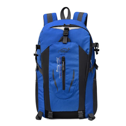 Sac à Dos de Voyage et Randonnée 40L Bleu – Imperméable avec Amorti à Coussin d'Air