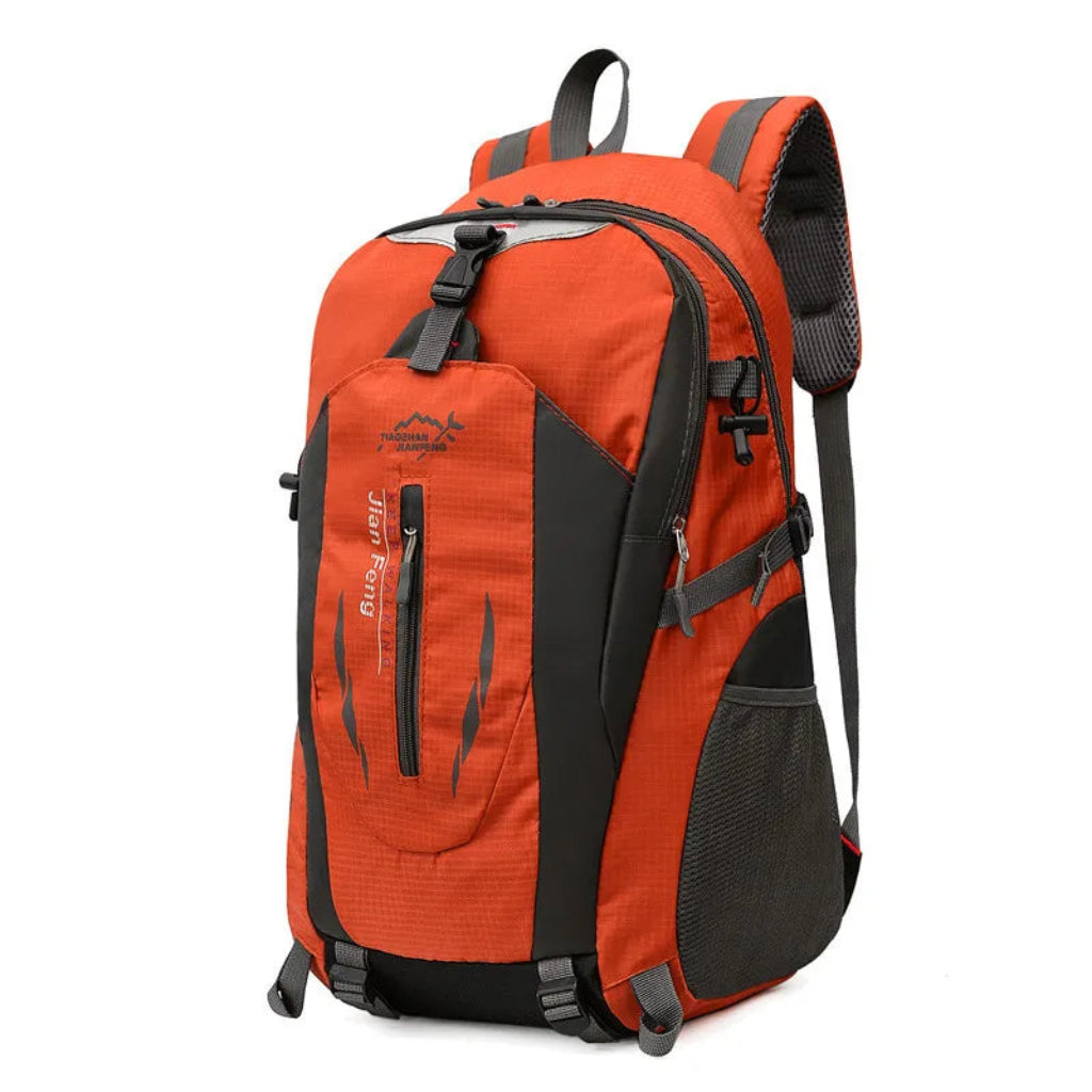 Sac à Dos de Voyage et Randonnée 40L Orange – Imperméable avec Amorti à Coussin d'Air