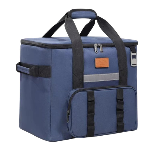Sac Isotherme 32L Grande Capacité - Glacière Portable Oxford Imperméable Bleu