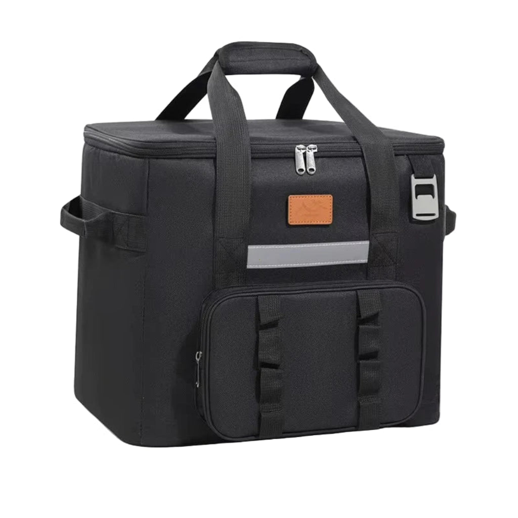 Sac Isotherme 32L Grande Capacité - Glacière Portable Oxford Imperméable Noir