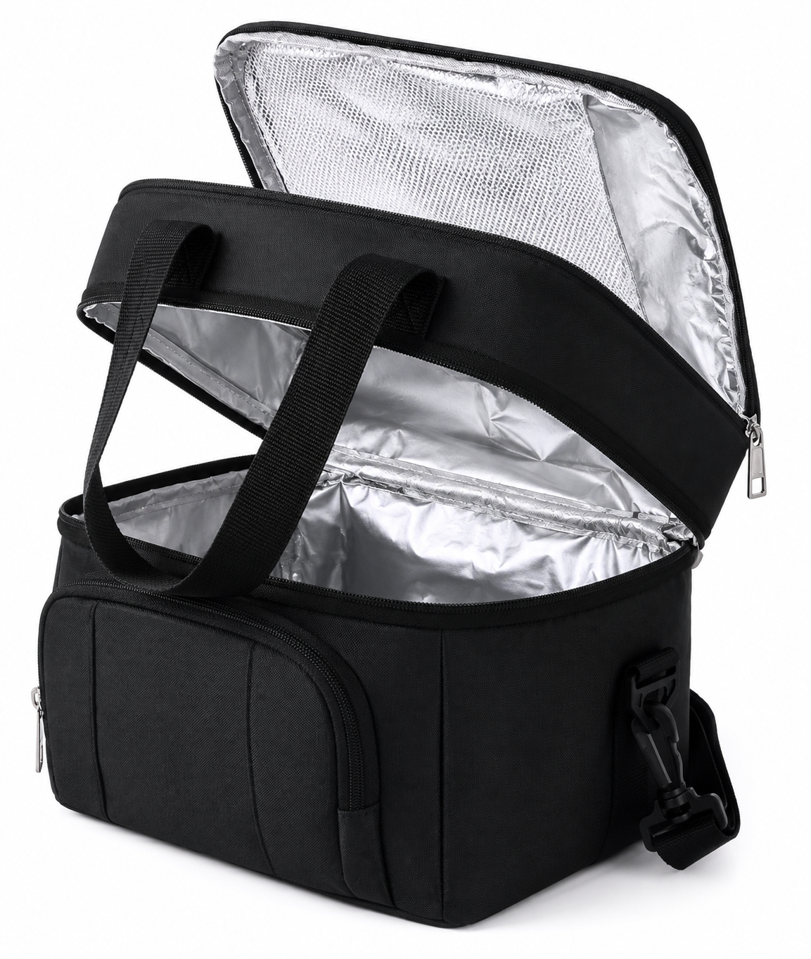 Sac Isotherme Double Compartiment en Tissu Oxford - Grande Capacité avec Poignées Renforcées