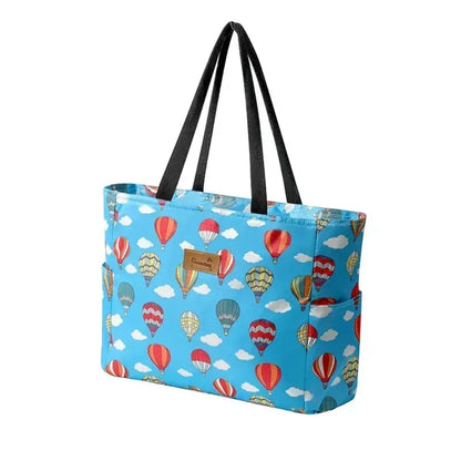 Sac Isotherme Grande Capacité 13.5L en Oxford Montgolfière - Sac Repas Étanche Multifonction