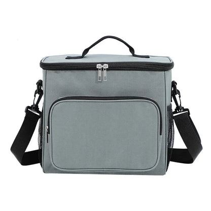 Sac Isotherme Oxford Grande Capacité – Multifonction avec Double Compartiment Gris