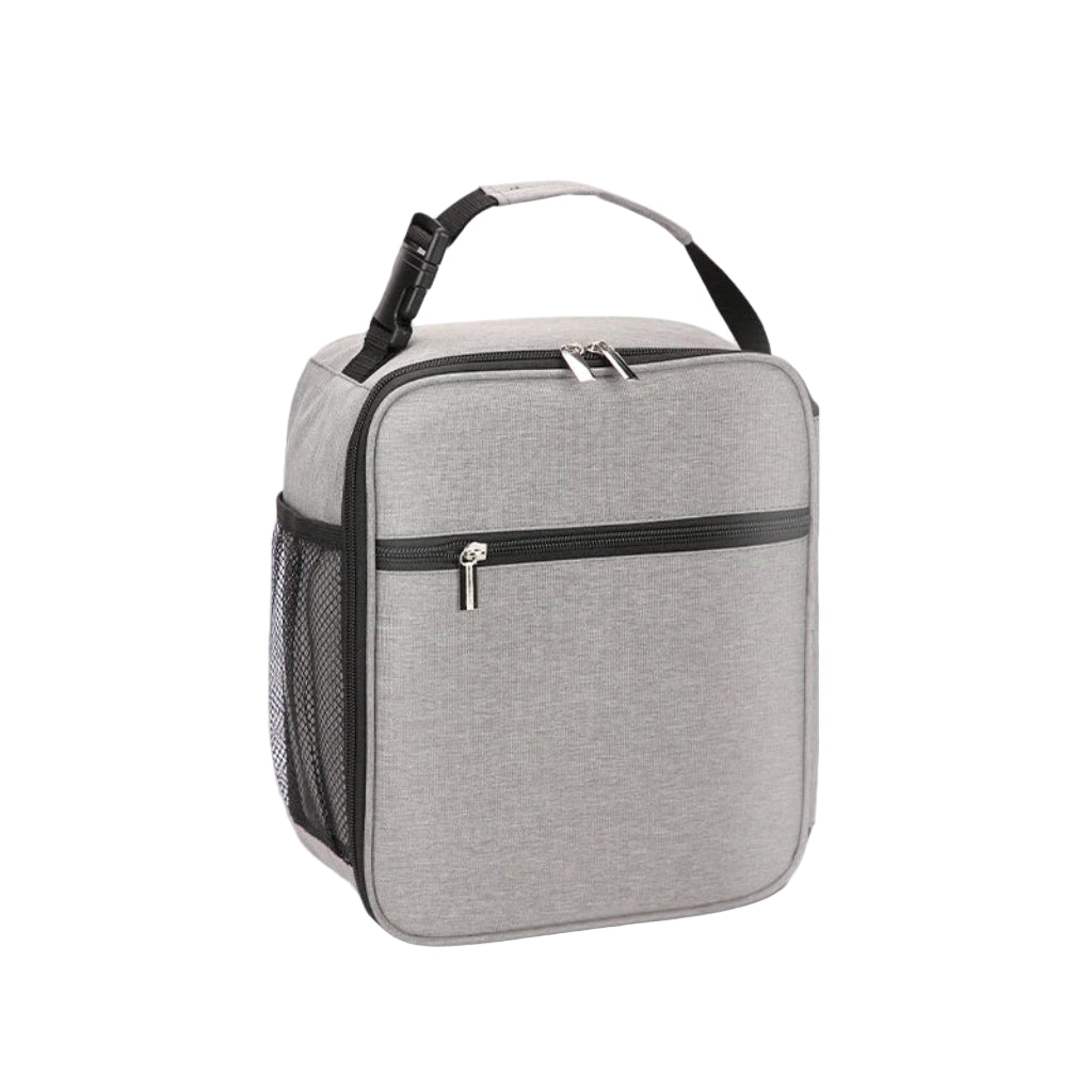 Sac Isotherme Portable Grande Capacité en Oxford - Solution de Rangement Réutilisable Gris