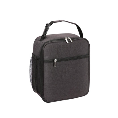 Sac Isotherme Portable Grande Capacité en Oxford - Solution de Rangement Réutilisable Gris Foncé