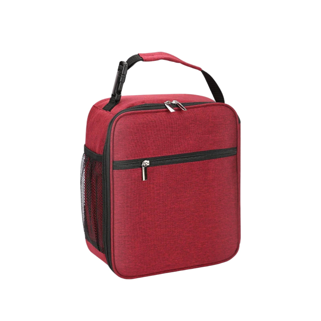 Sac Isotherme Portable Grande Capacité en Oxford - Solution de Rangement Réutilisable Rouge