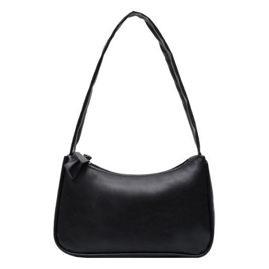 Sac à Main Femme Grande Capacité en Cuir PU Noir – Texture Douce Élégante
