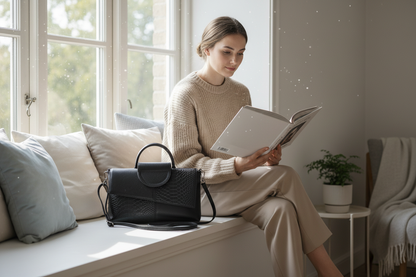 Sac à Main Femme PU Cuir Pochette Élégante Bandoulière Poignée 1 