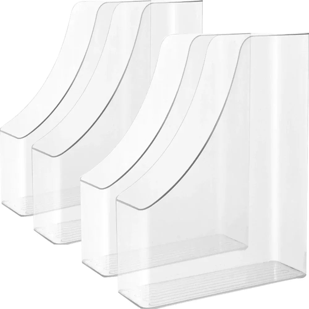 Porte-Documents A4 Vertical Transparent – Boîte de Rangement en Acrylique pour Bureau et Dossiers