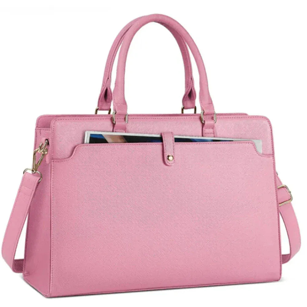 Porte-Documents Femme  - Cartable Business 15.6" Cuir PU Imperméable