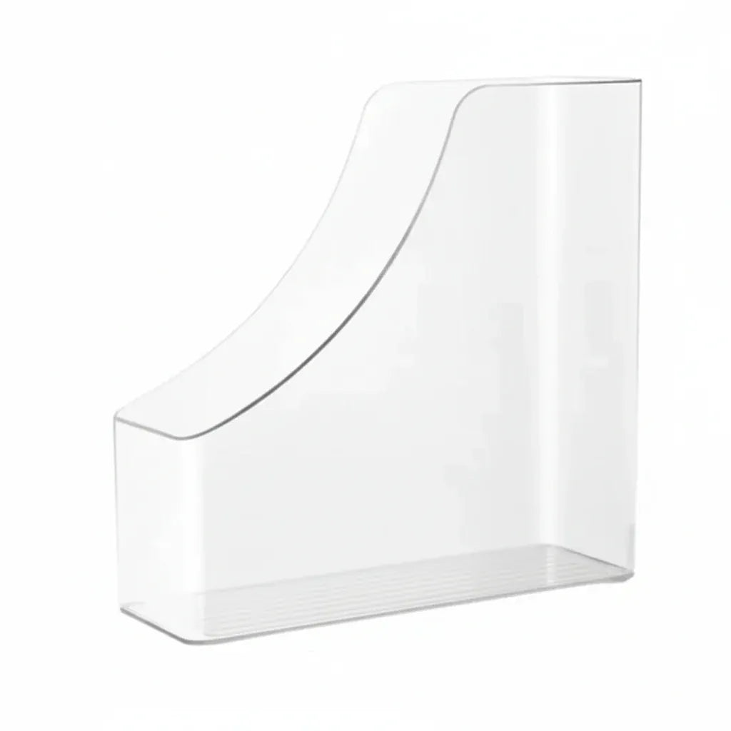 Porte-Documents A4 Vertical Transparent – Boîte de Rangement en Acrylique pour Bureau et Dossiers