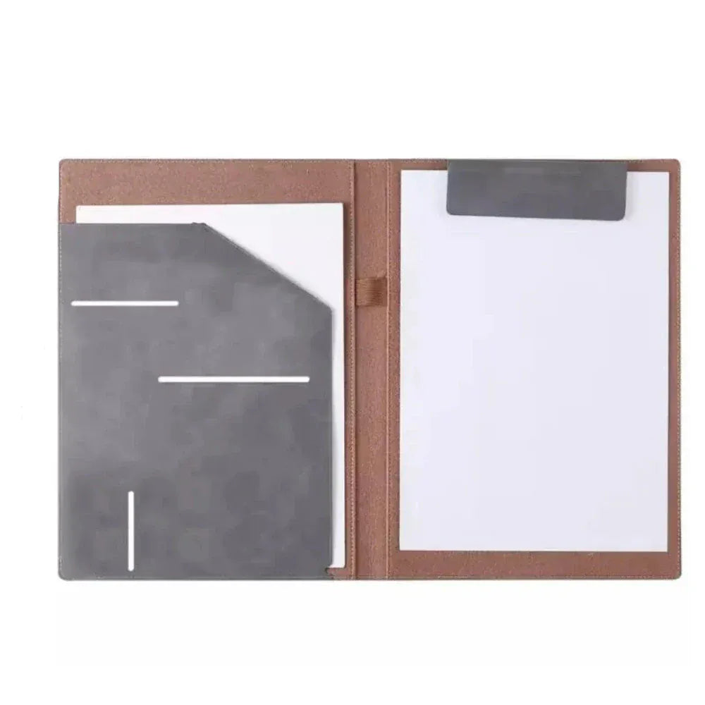 Porte-Documents Cuir Premium A4 avec Clip Intégré - Collection Business