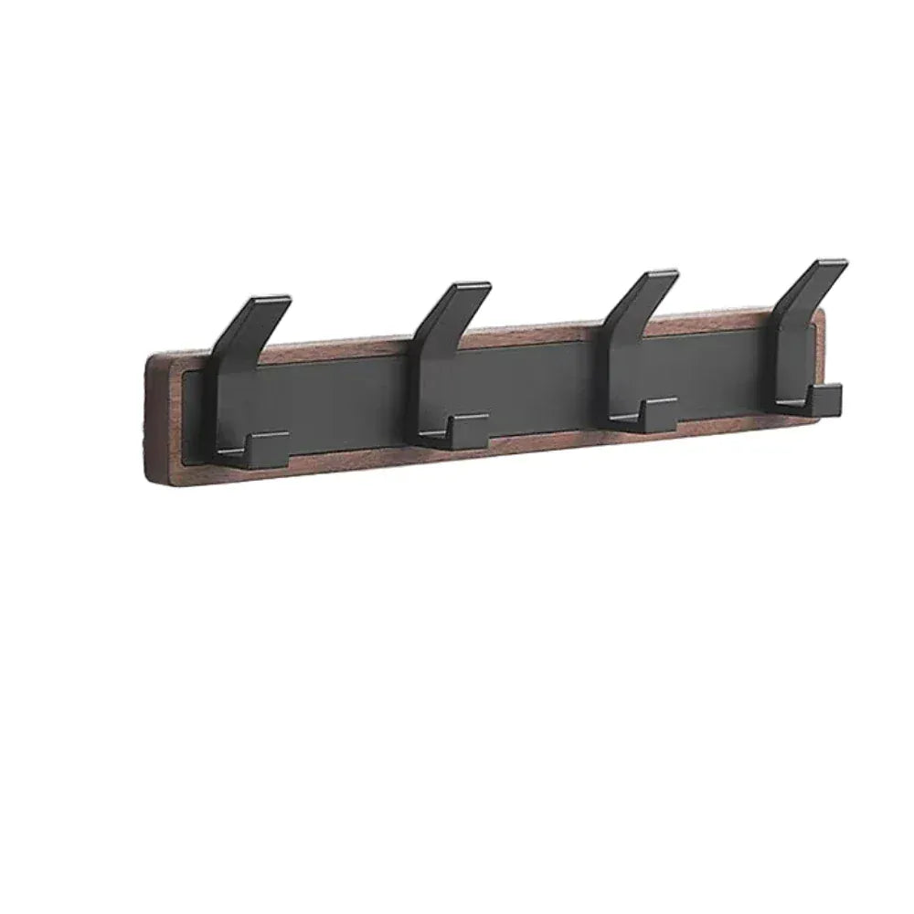 Patère Murale Bois Massif – Crochet Rabattable pour Entrée et Intérieur