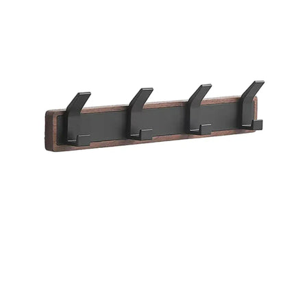 Patère Murale Bois Massif – Crochet Rabattable pour Entrée et Intérieur