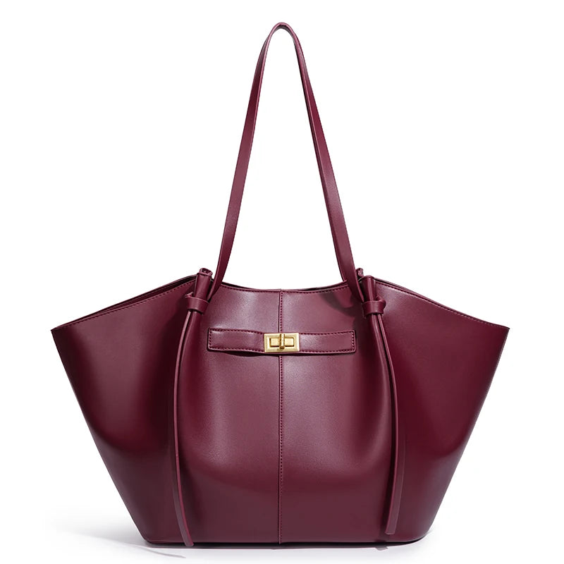 Sac à Main Cabas Femme – Fermoir Doré Vintage