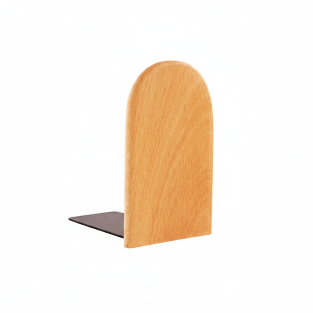 Serre-livres en Bois Naturel - Organisateur Bureau Design Naturel 13 x 8 cm x 10,5cm