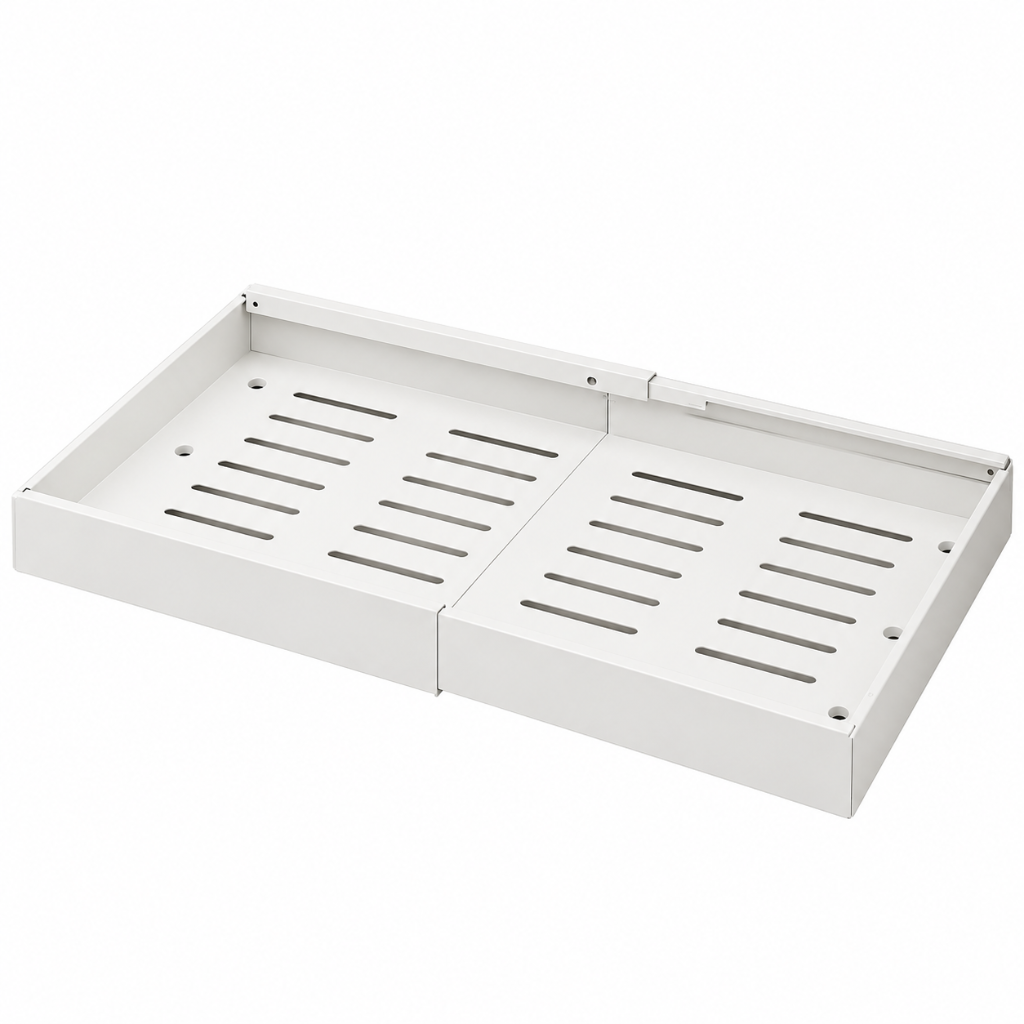Tiroir de Rangement Coulissant pour Placard Blanc 1.