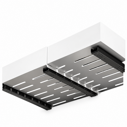 Tiroir de Rangement Coulissant pour Placard Blanc en dessous