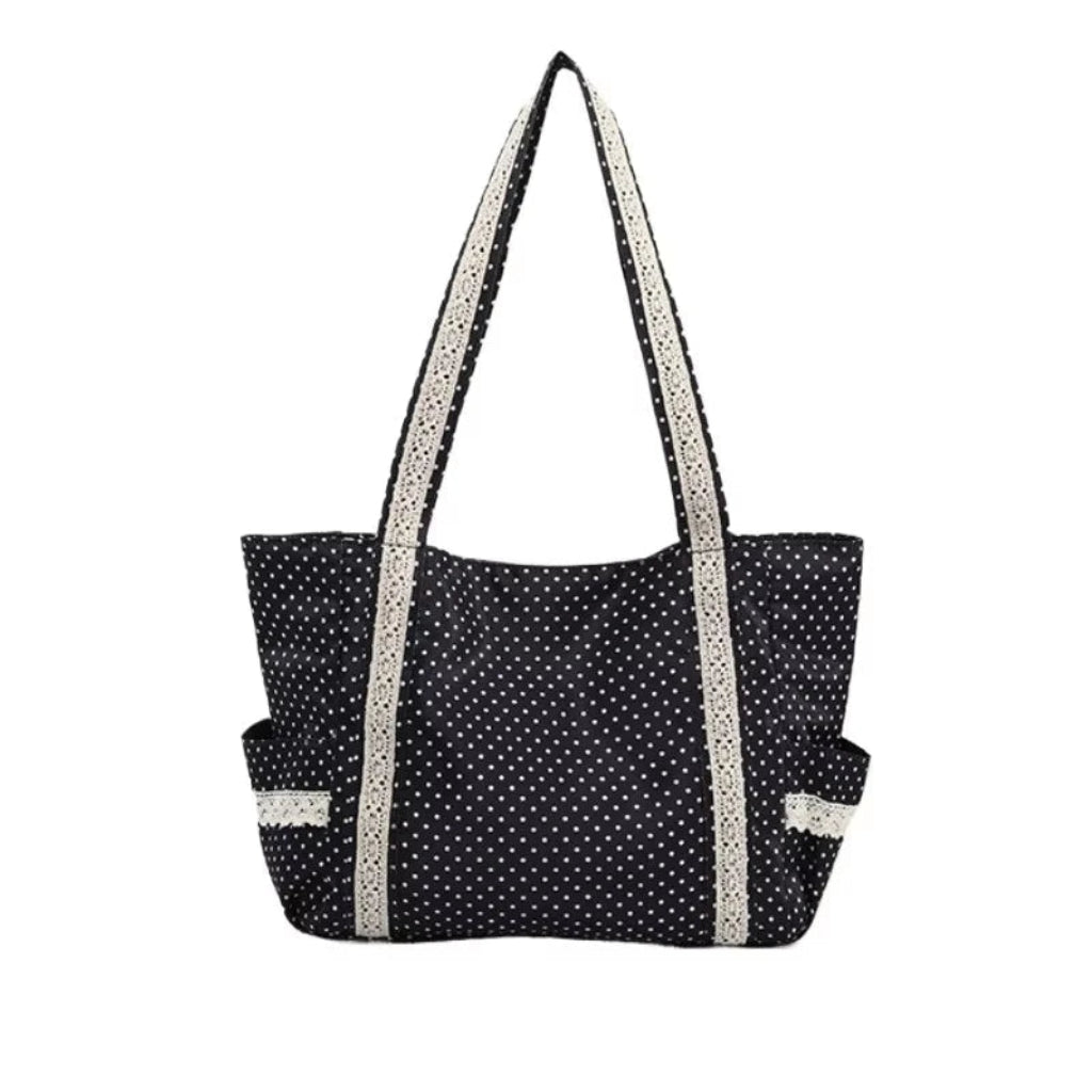 Tote Bag Femme – Cabas Rétro Coréen Grande Capacité Polyester
