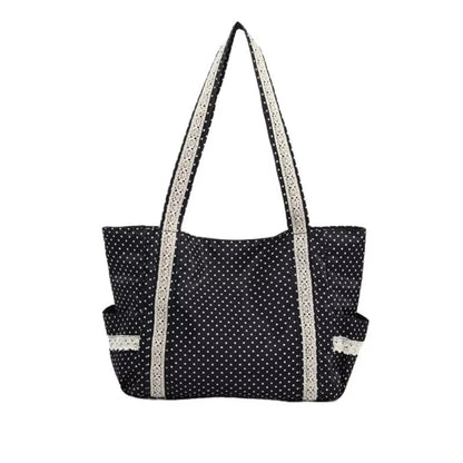 Tote Bag Femme – Cabas Rétro Coréen Grande Capacité Polyester