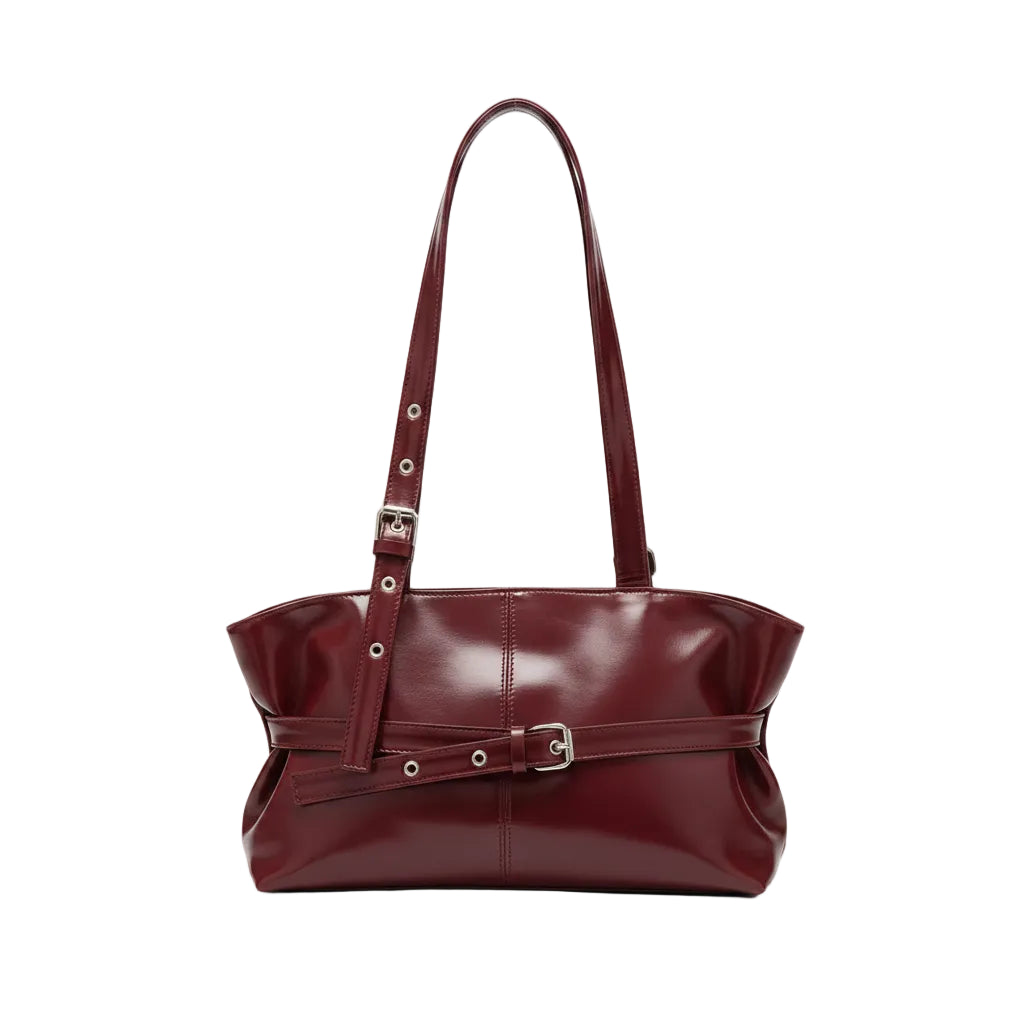 Tote Bag Femme Cabas Simili-Cuir Premium Grande Capacité Bordeaux