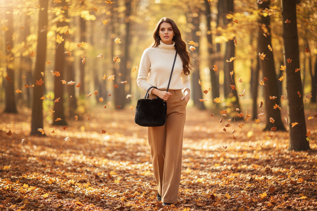 Tote Bag Femme Fourrure Synthétique – Sac Cabas Tendance, Doux et Grande Capacité 3