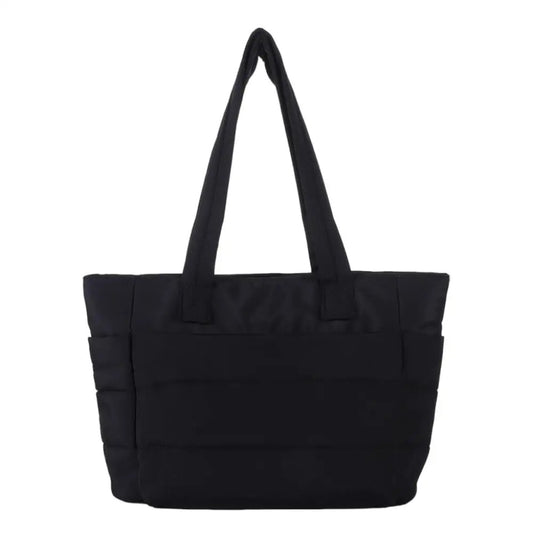Tote Bag Femme Matelassé Grande Capacité – Léger & Pratique Noir