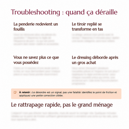 Organiser son Dressing sans tout vider
