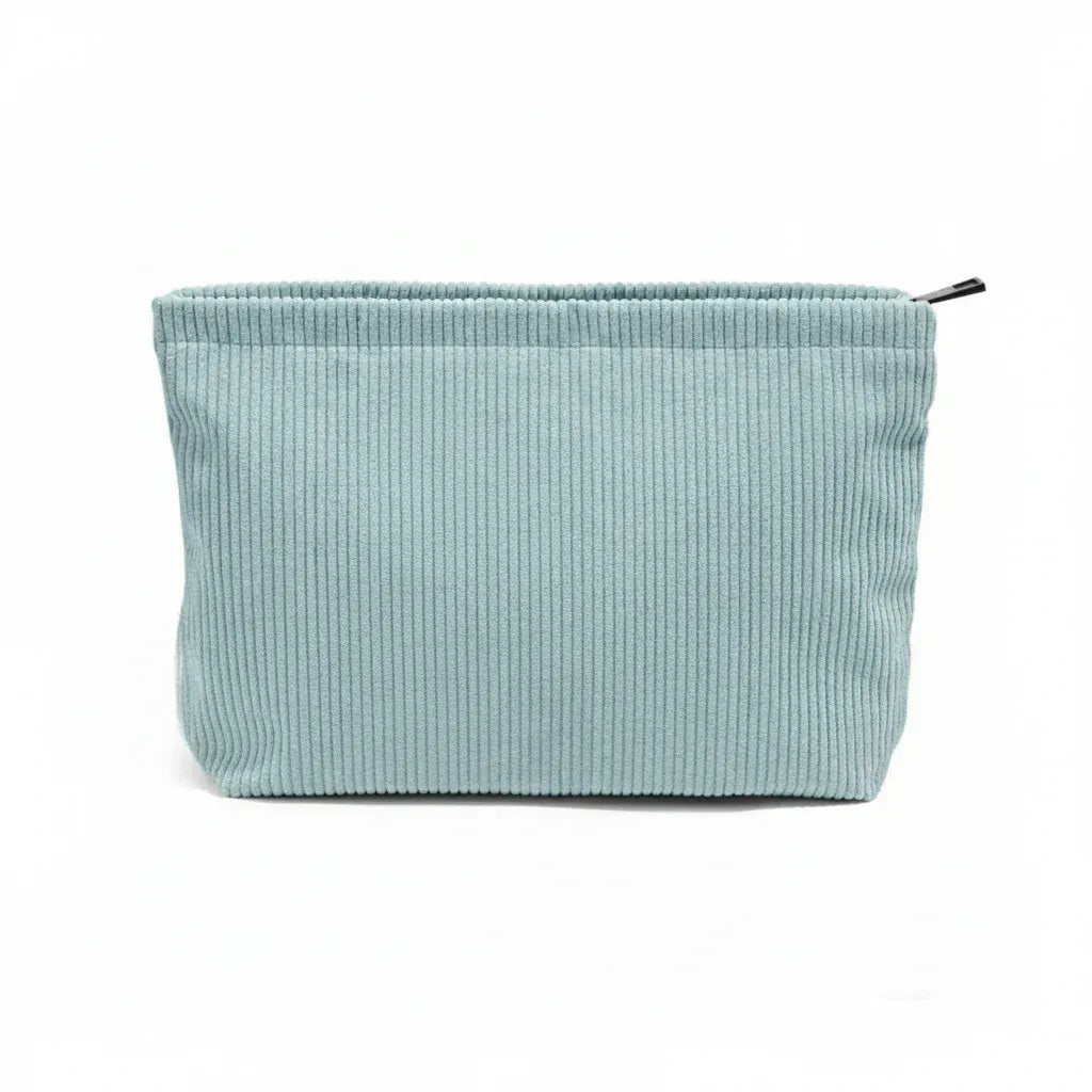 Trousse Toilette Femme Velours Côtelé vert