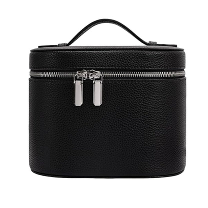 Trousse de Toilette Femme en Cuir PU Noir – Rangement Chic et Pratique