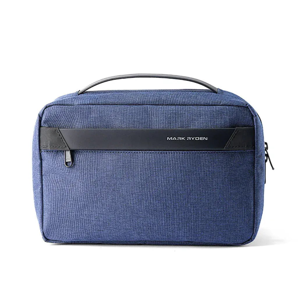 Trousse de Toilette Homme Bleu - Séparation Sec/Humide Imperméable