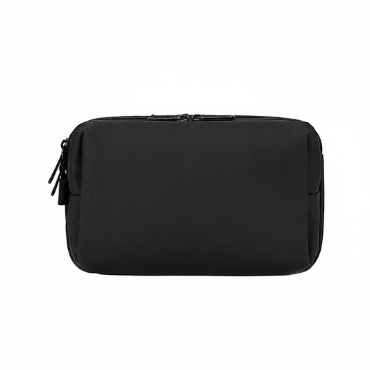 Trousse de Toilette Homme Double Compartiment Noir – Tissu Oxford Résistant & Organisation